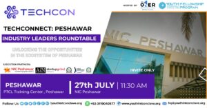 An Event organized by YIC and BeOner, with the collaboration of TecCon, having aim of Unlocking oppurtunities in the ecosystem of Peshawar, at the NIC Peshawar.