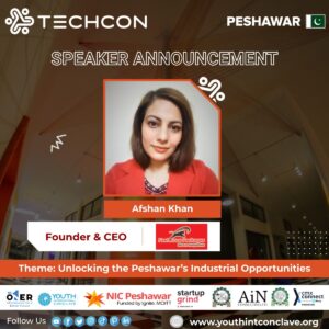 Image of the esteemed speaker at TechConnect Peshawar, captivating the audience with insights and inspiration."