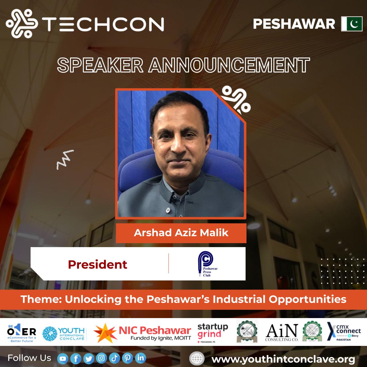 "TechConnect Peshawar event's speaker addressing the audience, sharing insights on innovation and technology