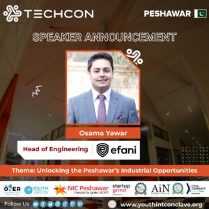 Announcement of Mr. Osama Yawar, as the Speaker of the event.