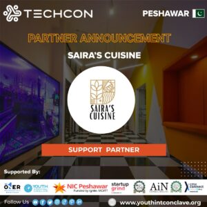 Announcement of Saira's Cuisine as the support partner of the event.